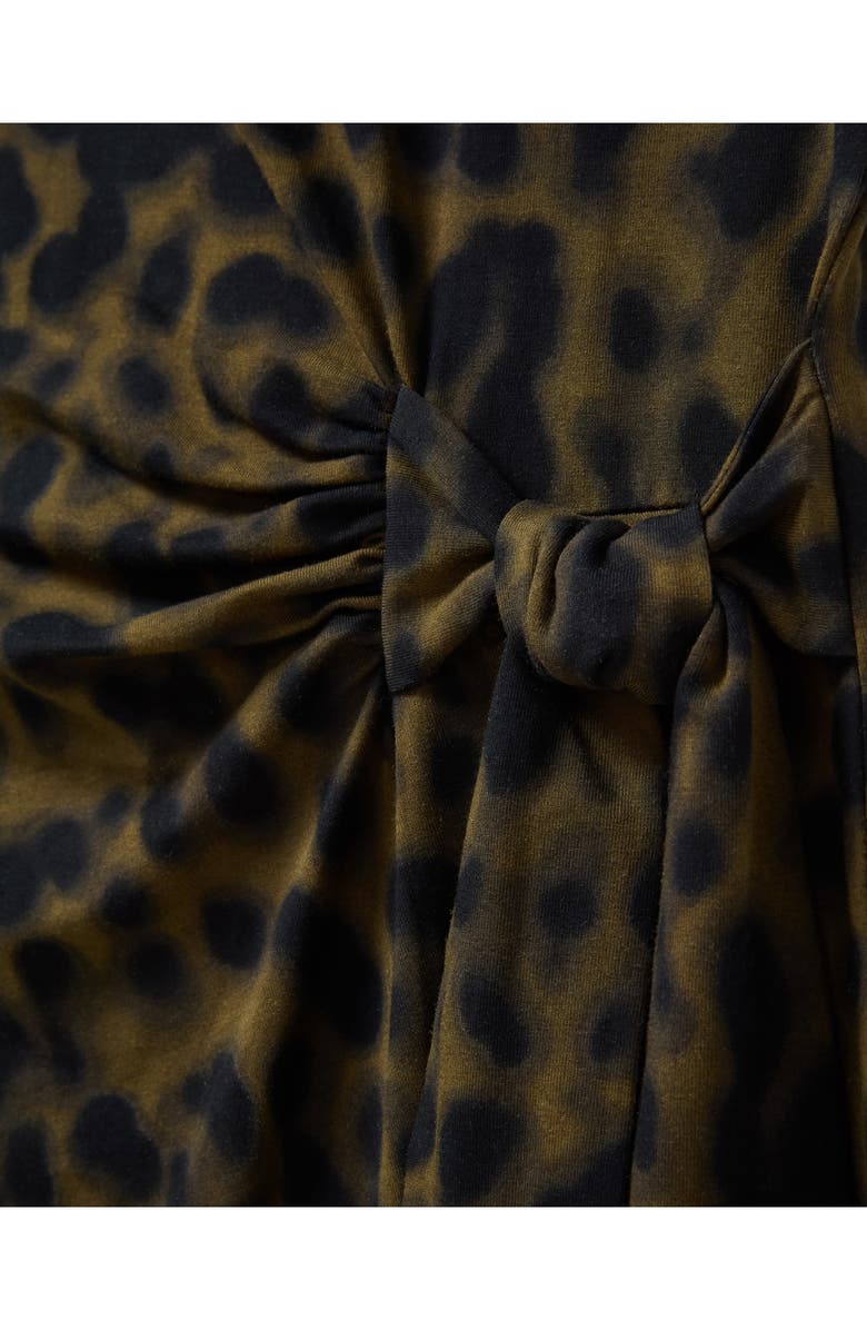 Scotch & Soda Cap Sleeve Midi Dress, Alternate, color, Military Olive Anima