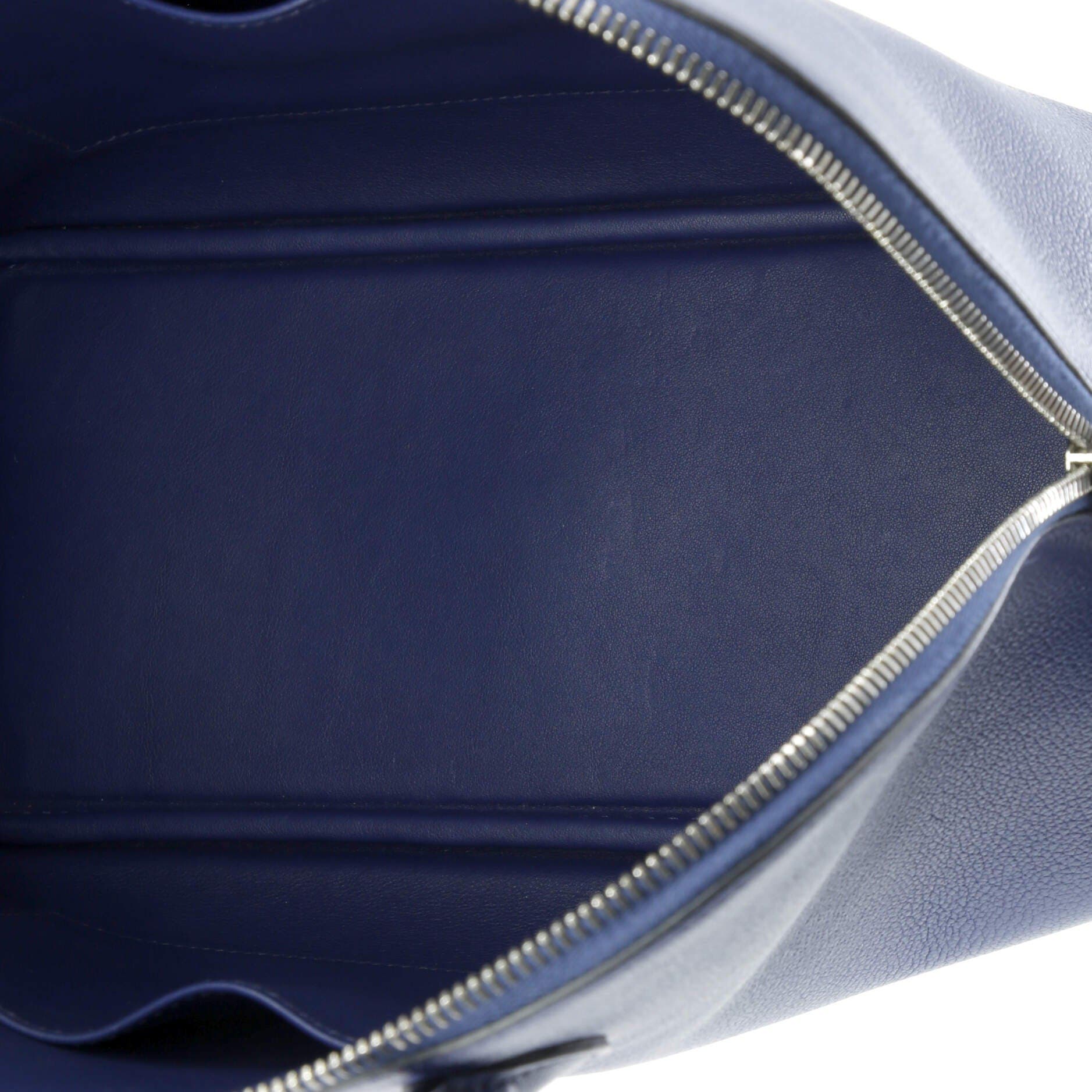 Pre-Owned Hermes Bolide 1923 Bag Evercolor 30, Alternate, color, Bleu Saphir