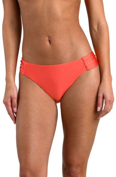 Solids Shirred Side Bikini Bottoms