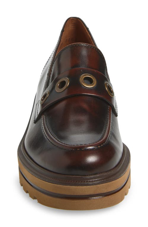 Paul Green Billie Lug Sole Loafer In Brown