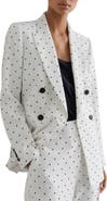 Reiss Beatrix Dot Print Blazer
