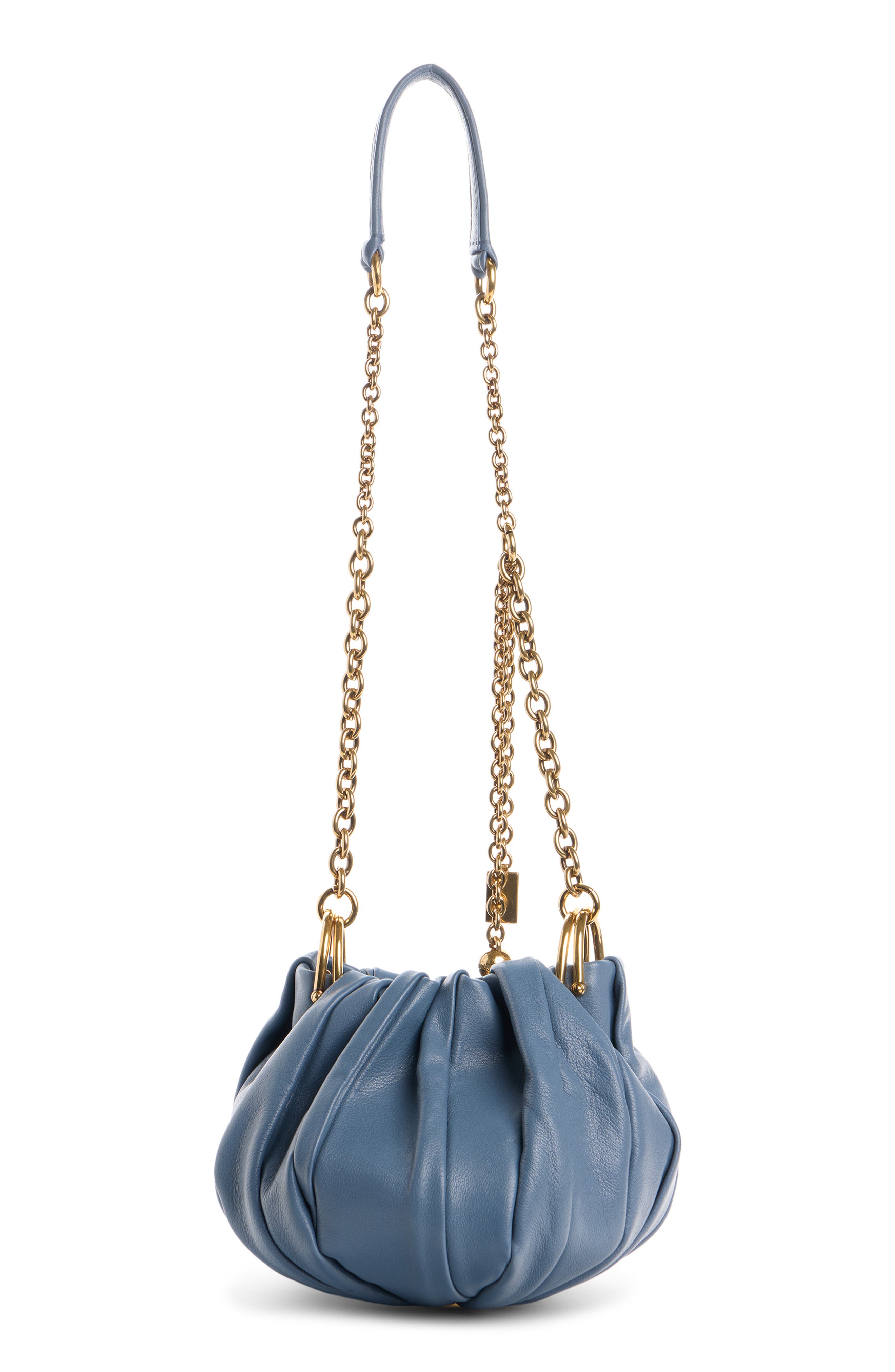 Chloé Pleated Crossbody Bag, Alternate, color, Ashes Blue