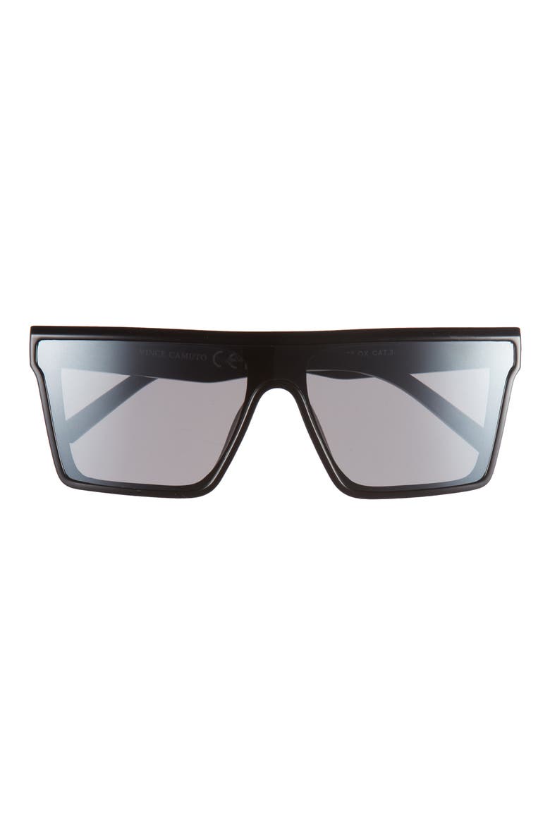 142mm Shield Sunglasses, Main, color, BLACK