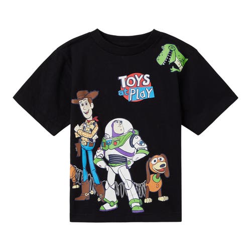 Disney Toy Story Buzz Lightyear T-shirt & Mesh Shorts Set In Multi