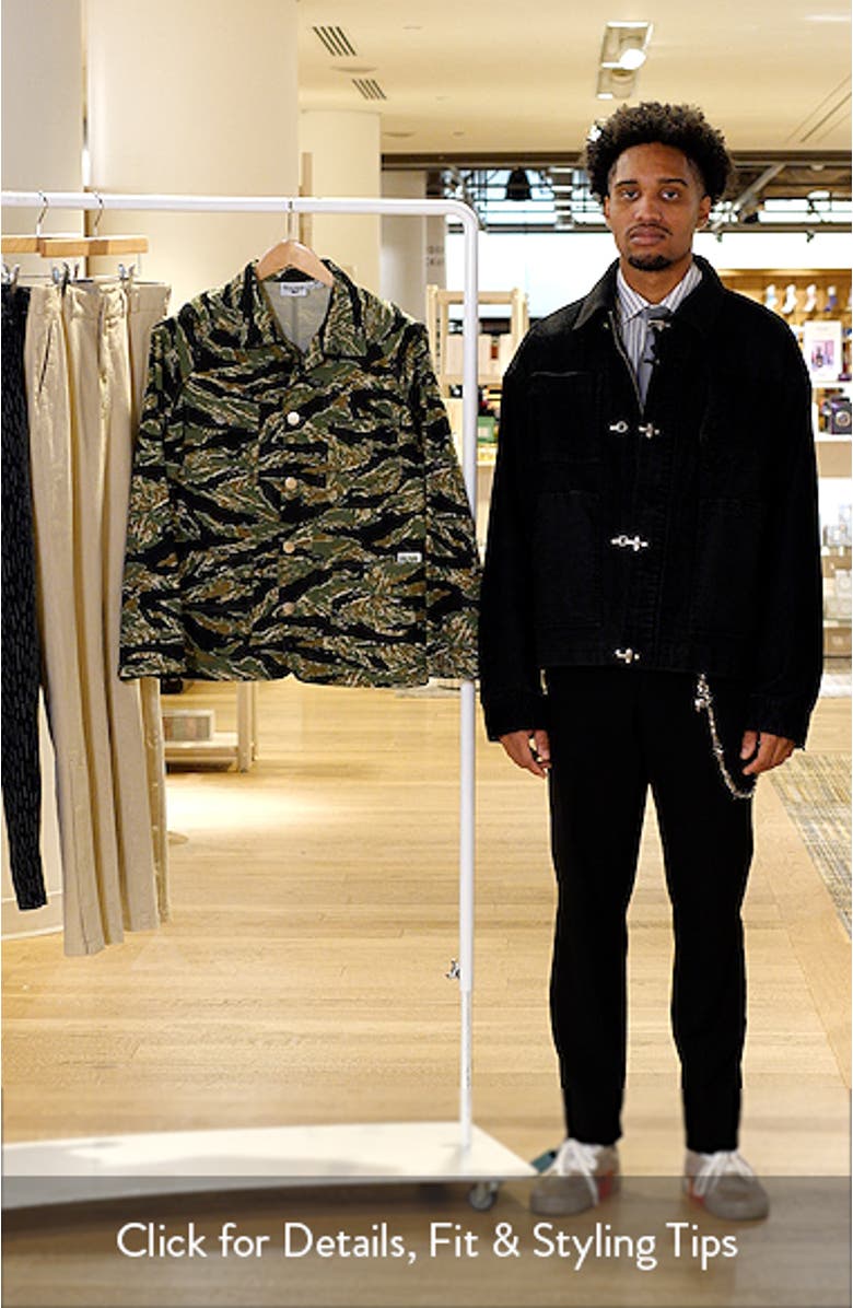 Coverall 2.0 Tiger Stripe Organic Cotton Twill Chore Coat, sales video thumbnail