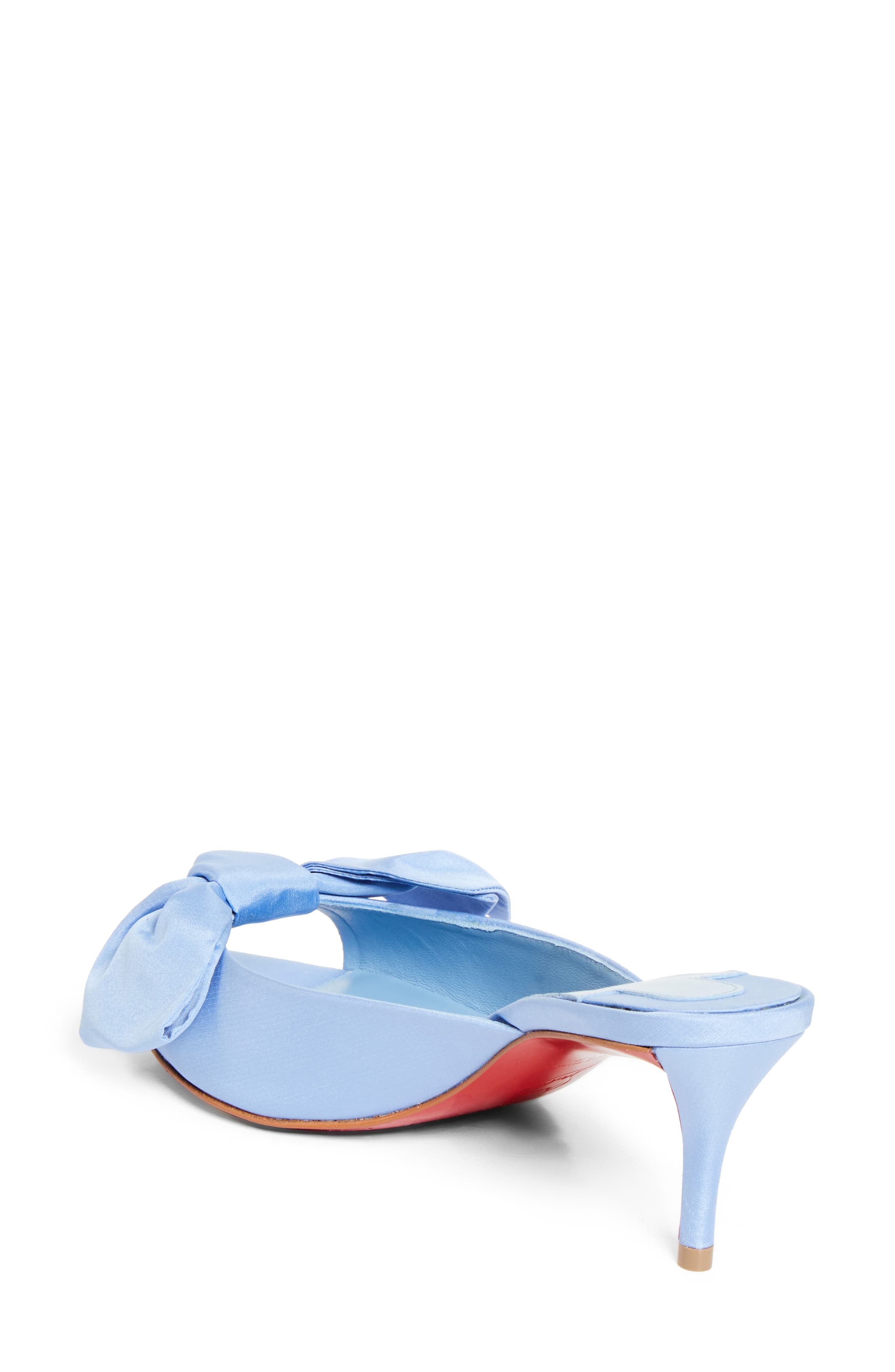 Christian Louboutin Mulazee Slide Sandal, Alternate, color, Ceruleo/ Lin Ceruleo