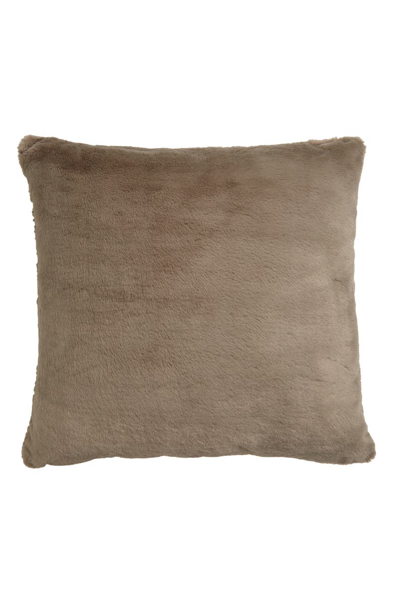 Nordstrom Recycled Faux Fur Accent Pillow, Main, color, 