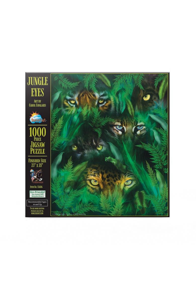 Jungle Eyes 1000 piece Jigsaw Puzzle for Adults, Alternate, color, Multicolor