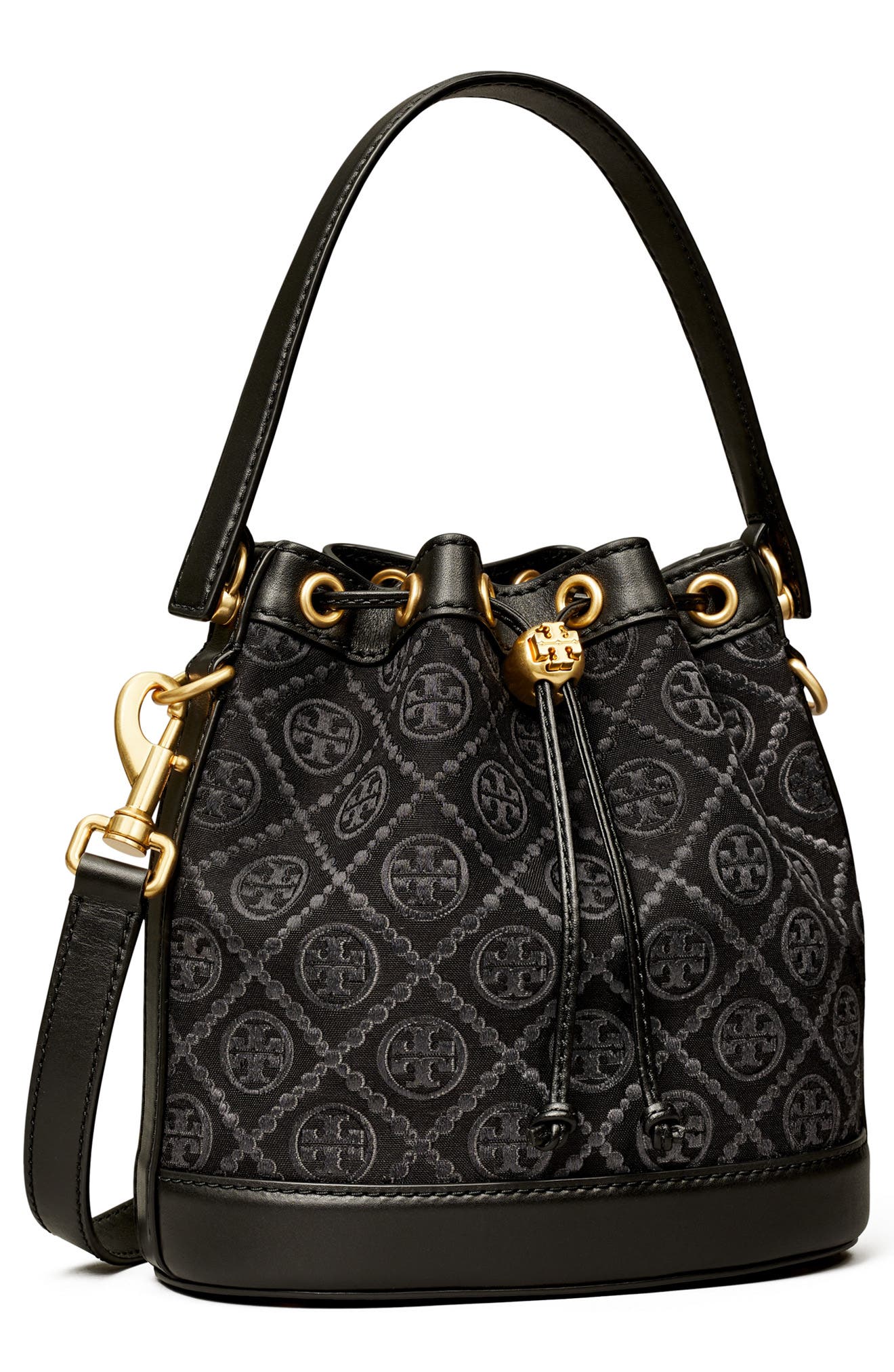 Tory Burch T Monogram Bucket Bag, Alternate, color, 