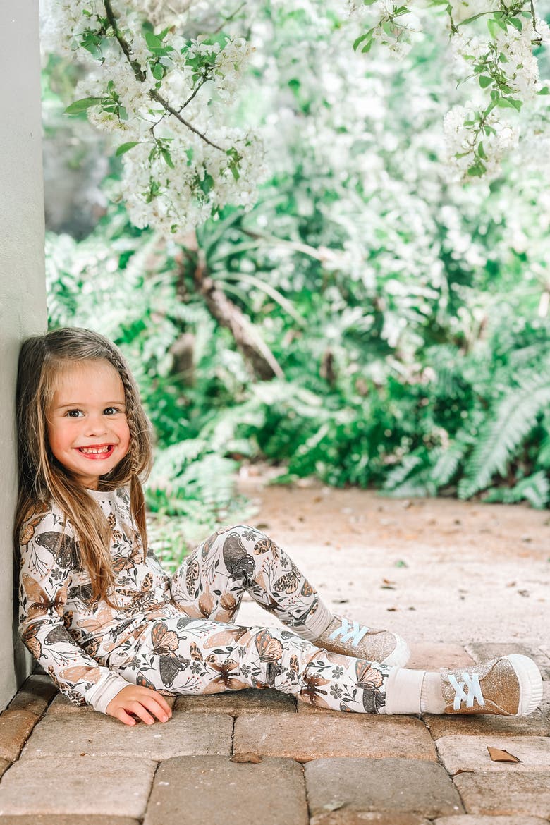 Flutter 2 Piece Pajama Set, Alternate, color, Beige