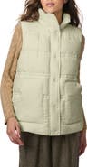 Bernardo Minimalist Double Needle Stitch Recycled Polyester Puffer Vest