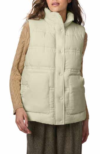 Bernardo Minimalist Double Needle Stitch Recycled Polyester Puffer Vest