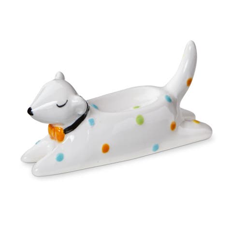 Splooting Dog Ring Holder Multi Earthenware Everyday
