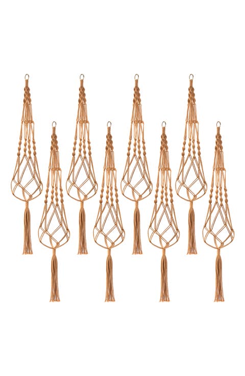 8-Pack Macrame Plant Hangers