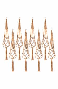 8-Pack Macrame Plant Hangers