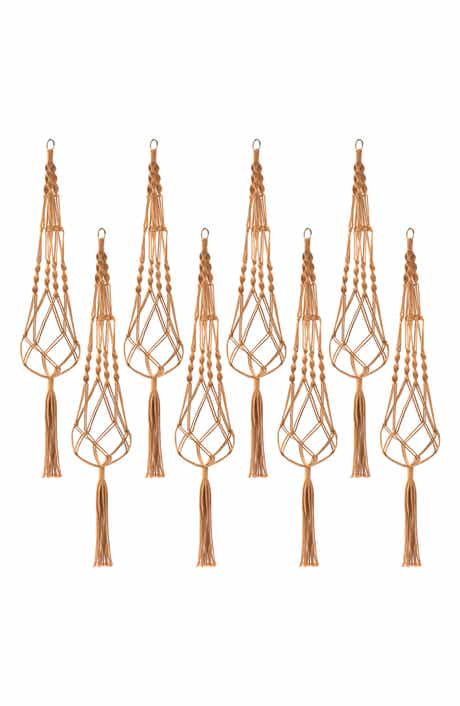 8-Pack Macrame Plant Hangers