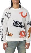True Religion Multi Logo Crewneck Sweater