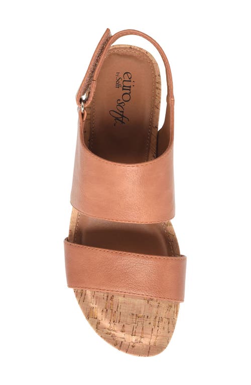 Shop Eurosoft Reba Slingback Wedge Sandal In Brown
