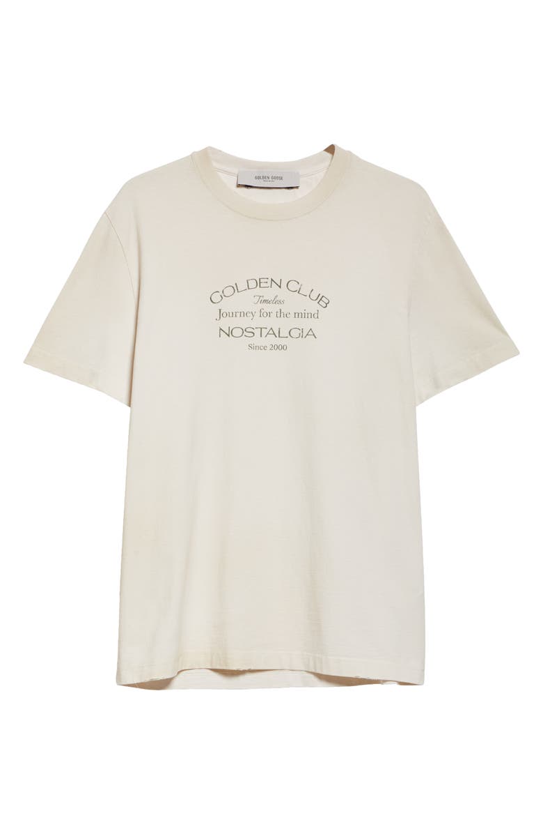 Golden Goose Journey Logo Graphic T-Shirt, Alternate, color, Heritage White/ Black