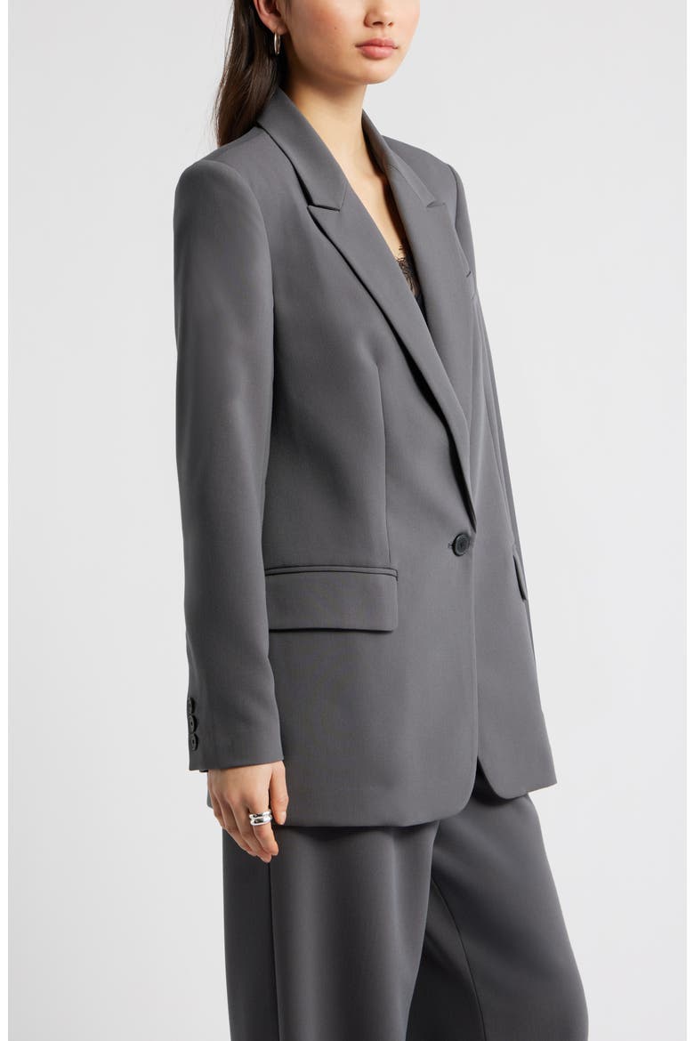 Icon Twill Relaxed Blazer, Alternate, color, GREY MAGNET
