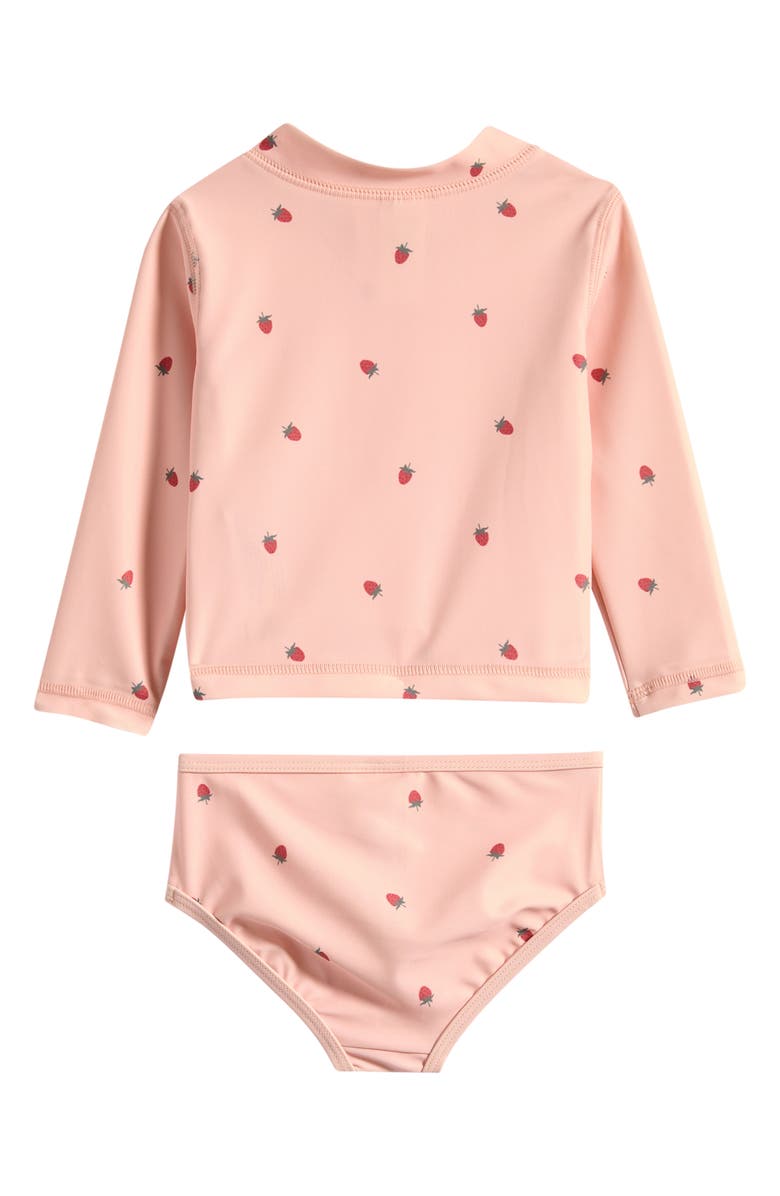 Little Planet Two-Piece Rashguard Swimsuit, Alternate, color, Lp Pink Floral