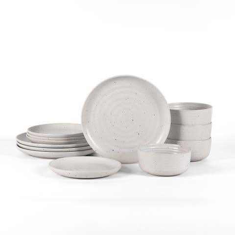 Ion Stoneware 12-Piece Dinnerware Set