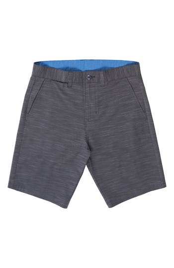 Burnside Hybrid Stretch Shorts In Grey