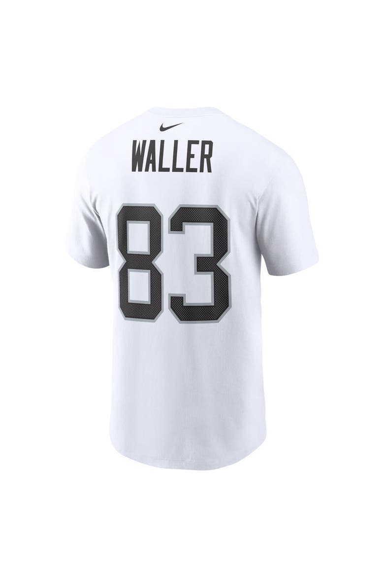 Men's Nike Darren Waller White Las Vegas Raiders Player Name & Number T-Shirt, Alternate, color, White