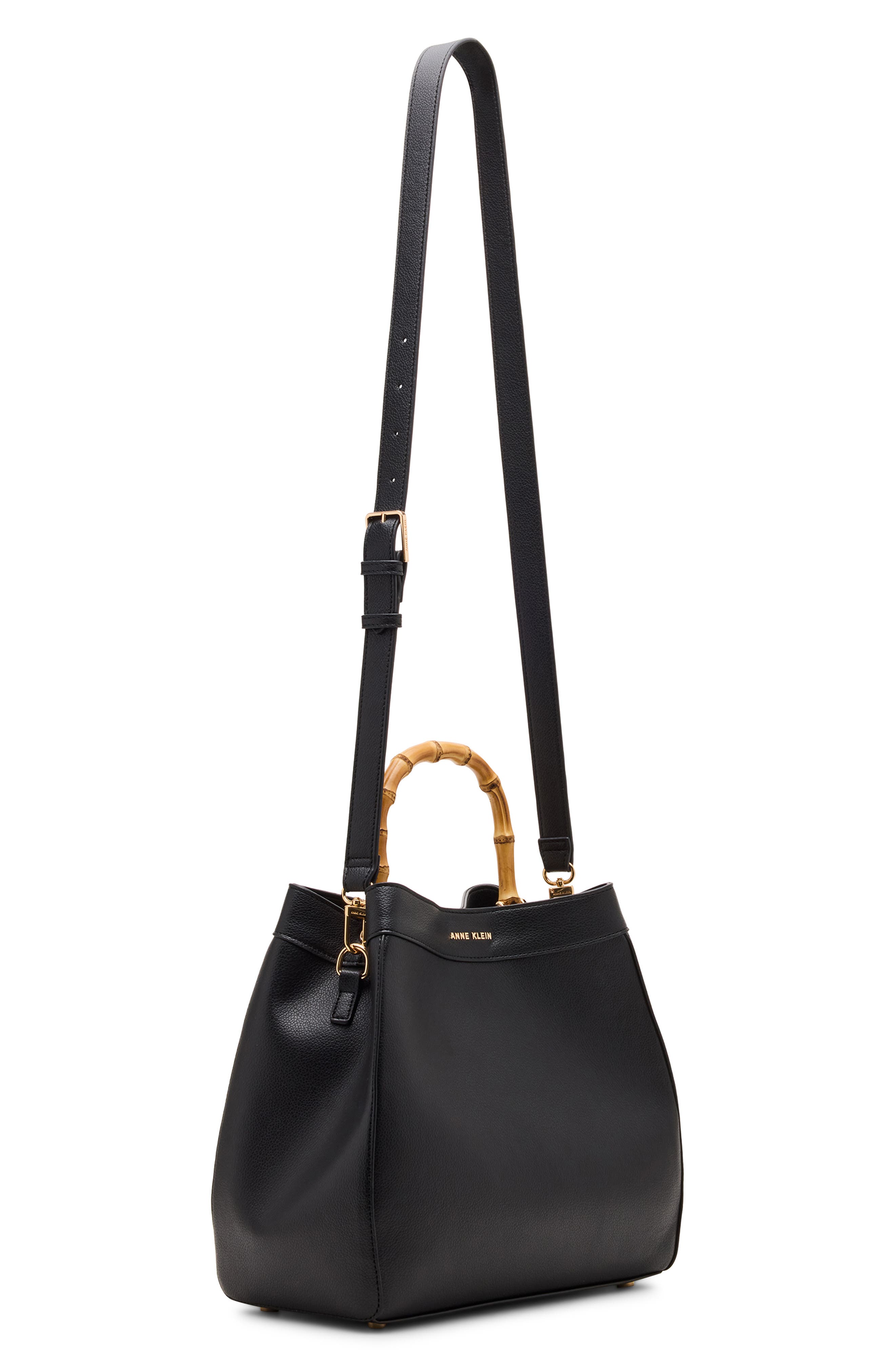 Anne Klein Bamboo Top Handle Satchel, Alternate, color, 