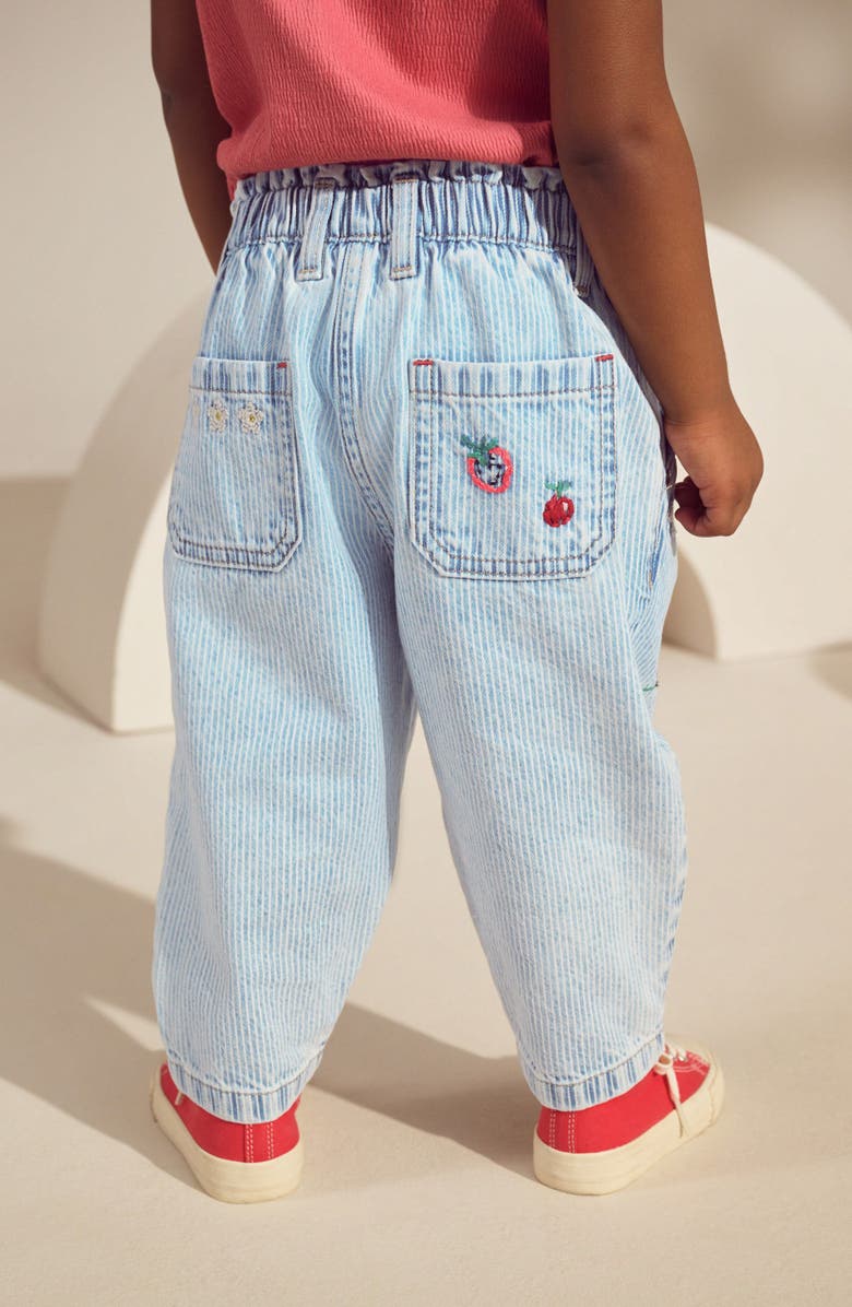 NEXT Kids' Stripe Embroidery Jeans, Alternate, color,