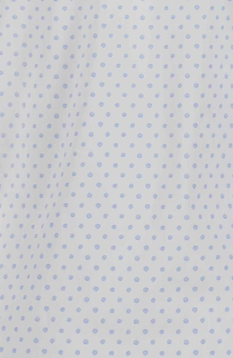 Calvin Klein Kids' Scribble Circle Print Stretch Button-Up Shirt, Alternate, color, Light Blue