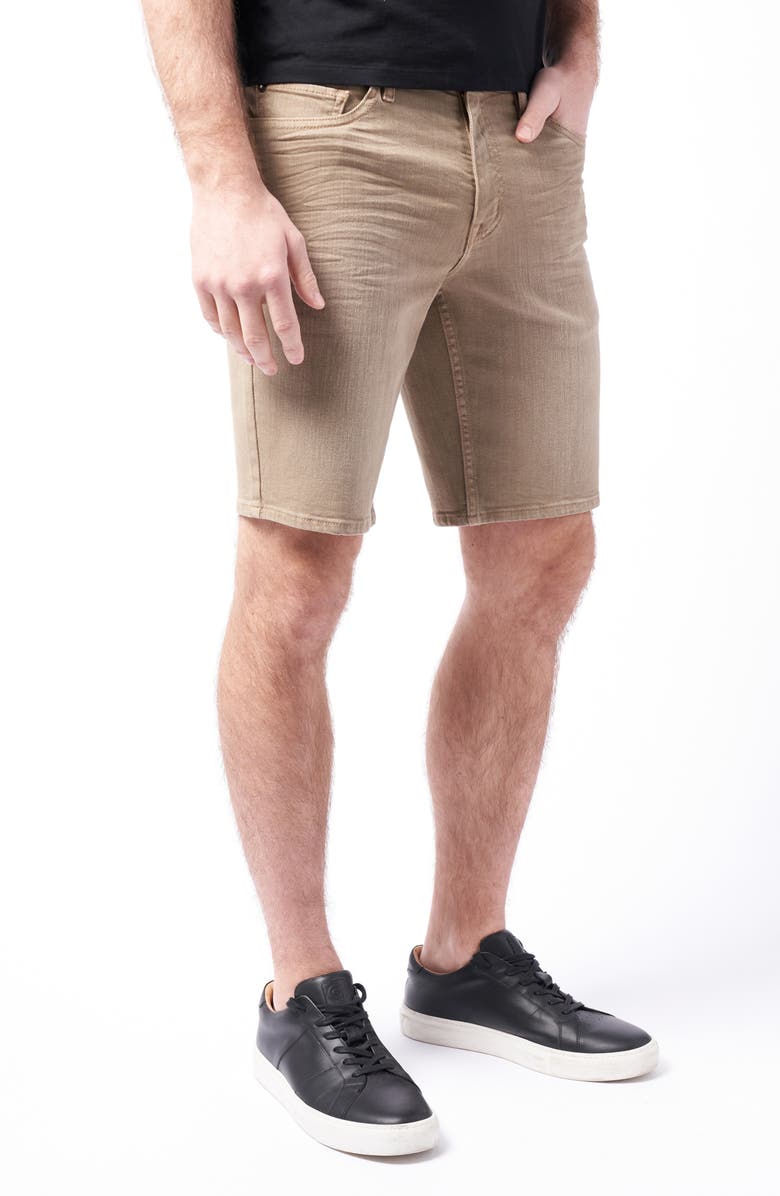 Devil-Dog Dungarees Slim Straight Leg Stretch Denim Shorts, Alternate, color,