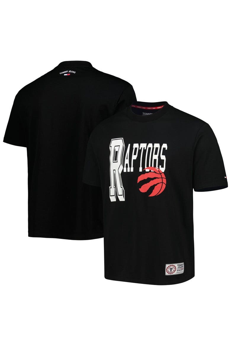 Men's Tommy Jeans Black Toronto Raptors Mel Varsity T-Shirt, Main, color, Black