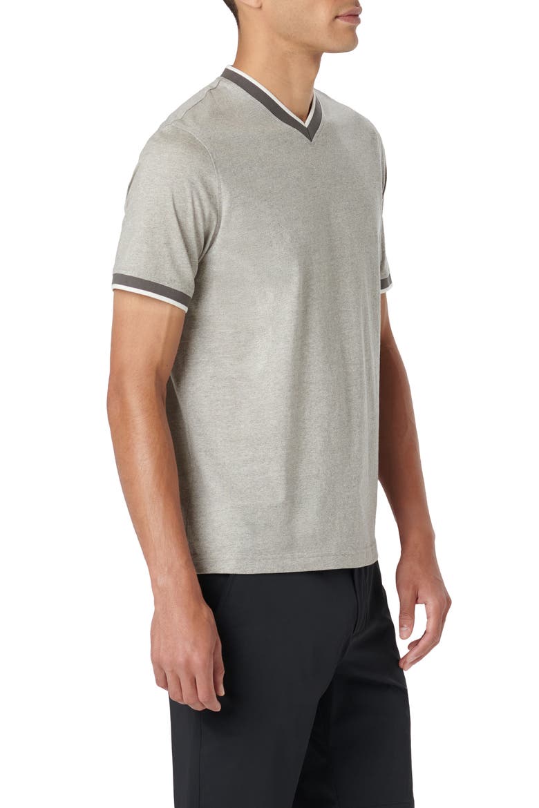 High V-Neck T-Shirt, Alternate, color, ASPHALT