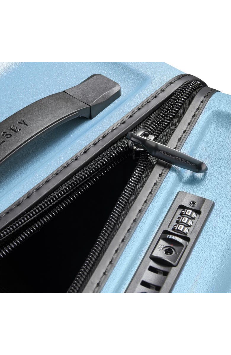 Delsey Paris Turenne 2.0 Large Checked Trunk Spinner Luggage, Alternate, color, Grey