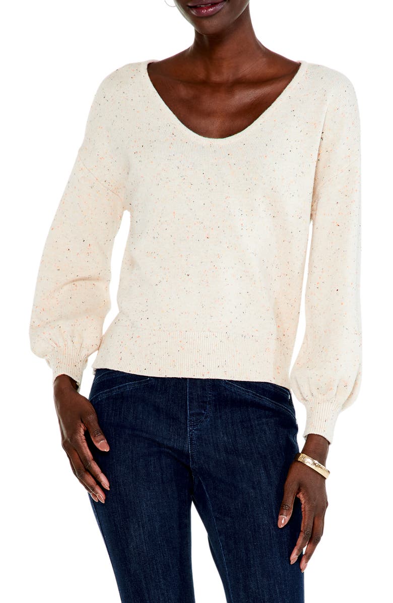 NIC+ZOE Equinox Cotton Blend Sweater, Main, color, 