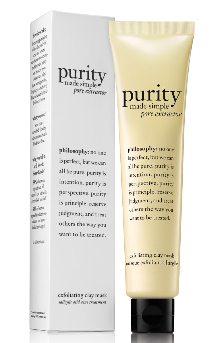 philosophy purity made simple pore extractor mask, Main, color,