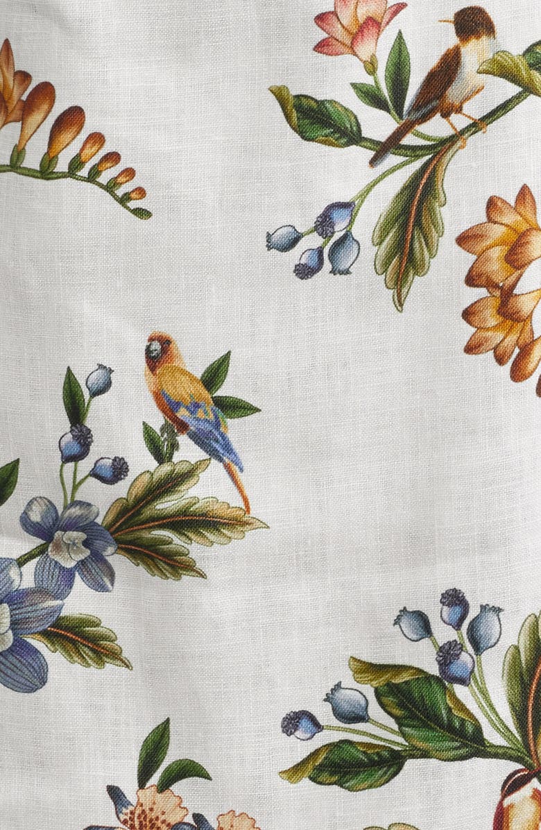 FARM Rio Nature Sand Print Linen Minidress, Alternate, color, Nature Sand/ Green