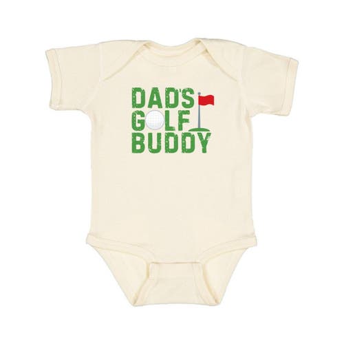 Sweet Wink Dad's Golf Buddy Short Sleeve Bodysuit In Natural