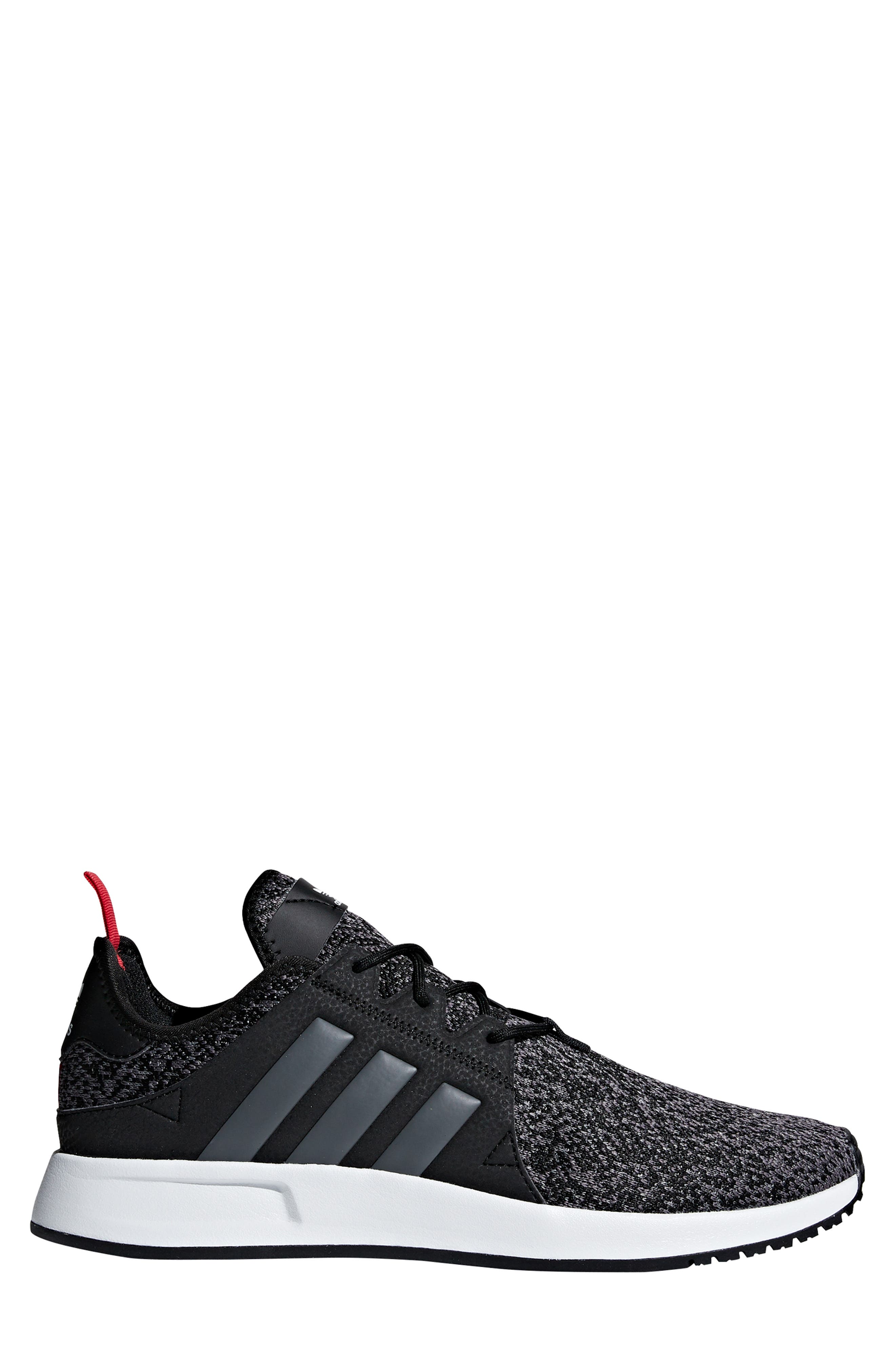 X_PLR Sneaker, Alternate, color, CORE BLACK/ GREY/ SCARLET