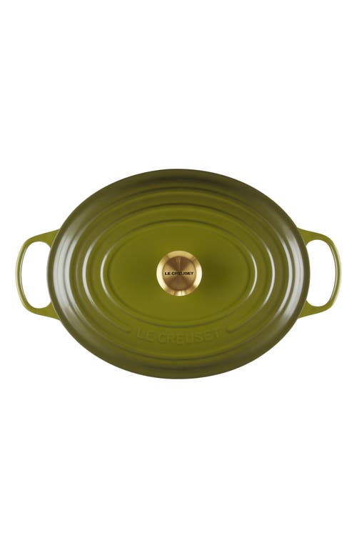 Le Creuset Signature Enameled Cast Iron 8-qt, Oval Dutch Oven In Olive