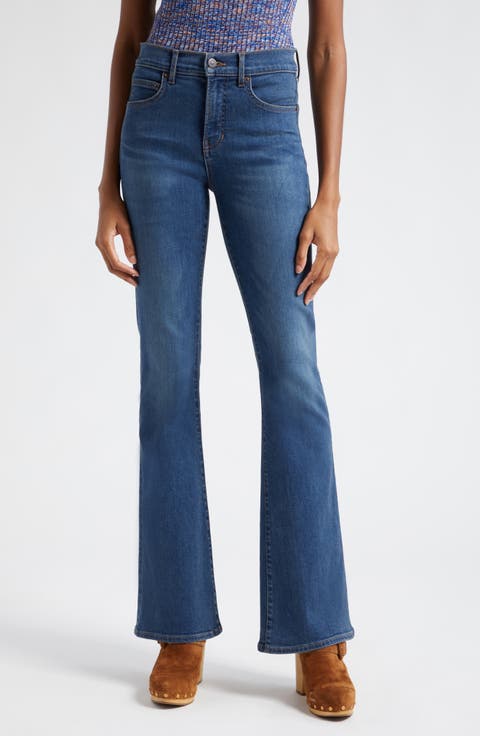 Beverly High Waist Slim Crop Flare Jeans