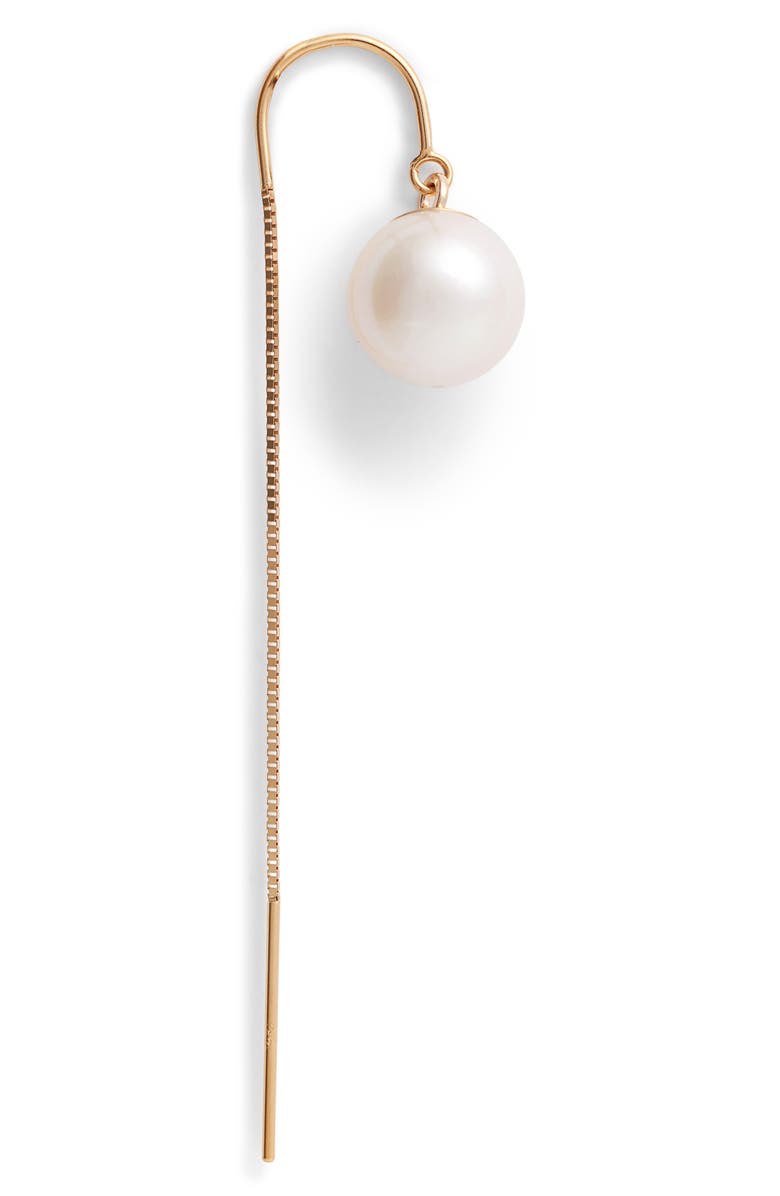 Poppy Finch Pearl Threader Earrings, Alternate, color, 