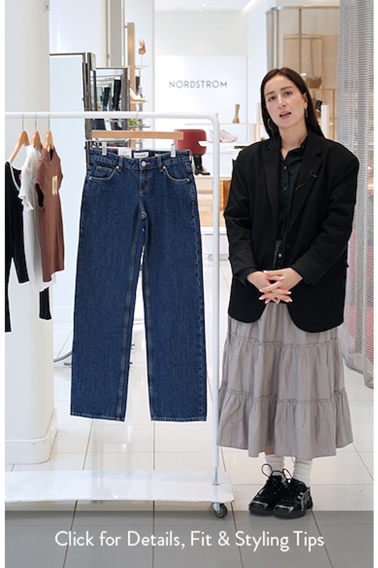 Low Rise Straight Leg Jeans video