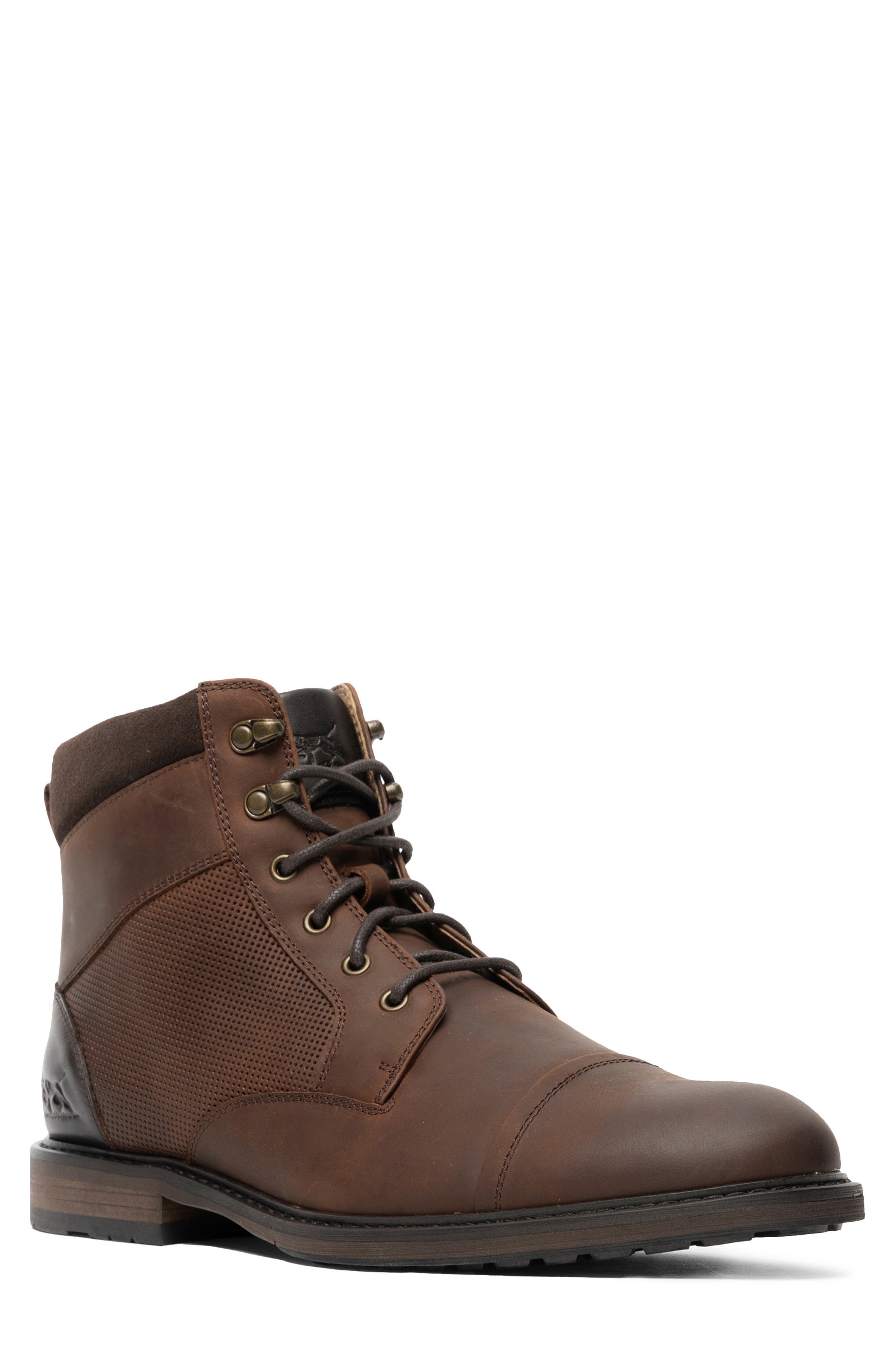 Durham Combat Boot, Main, color, REDWOOD