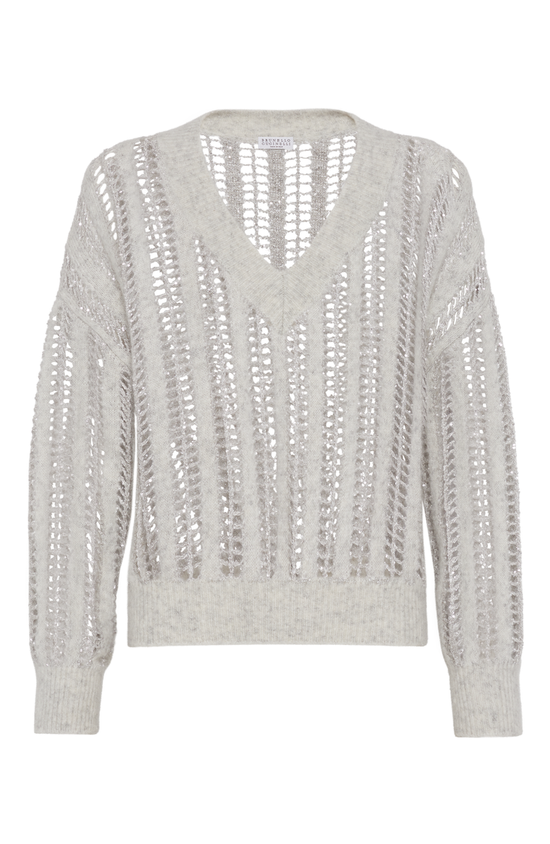 Brunello Cucinelli Dazzling Net sweater, Main, color, 