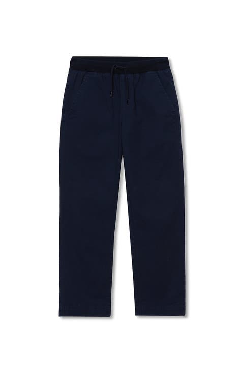 Boys Husky Stretch Soft Rib Waist Iron Knee Pull On Pants