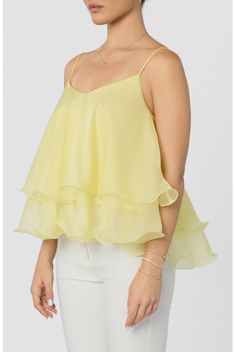 Kira Tiered Babydoll Top, Alternate, color, BUTTER YELLOW