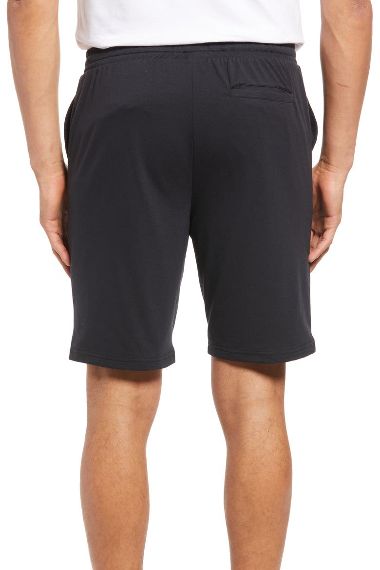 Stretch Knit Lounge Shorts, Alternate, color, BLACK CAVIAR