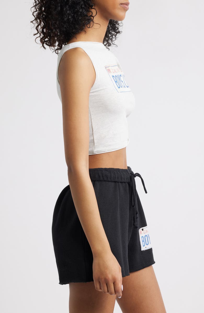 BOYS LIE Driver's License Twisted Crop Graphic Tank, Alternate, color,